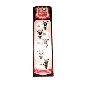 Open Roads Brand "The Old Bikers Motorcycle Hand Signals" Metal Sign 24"X6.5".